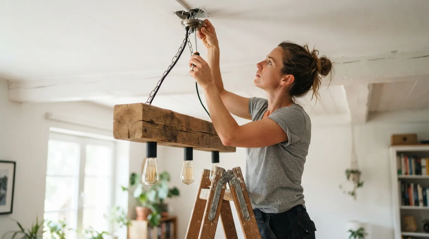 Lampa z Belki DIY - 5 Praktycznych Kroków do Stylowego Oświetlenia
